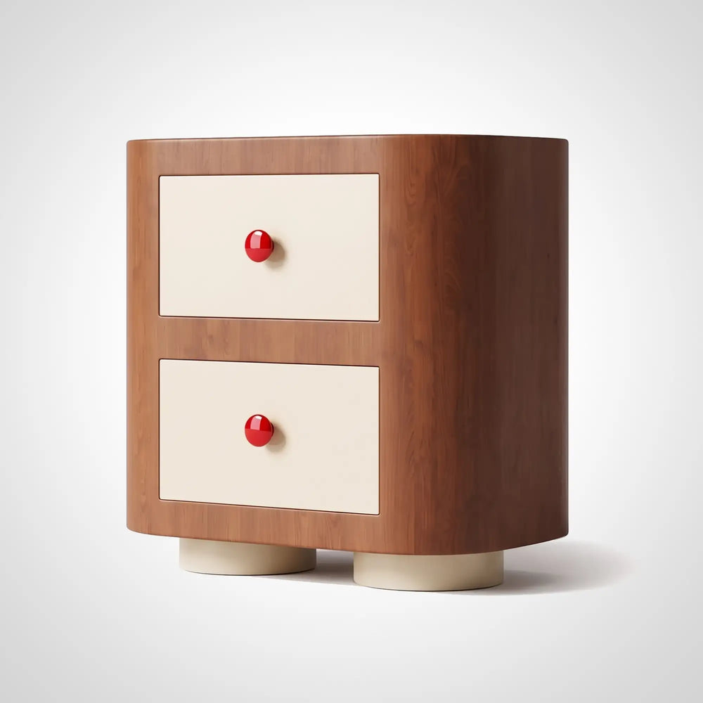 KKUSO WOODEN BEDSIDE TABLE - PINOC WARM OAK