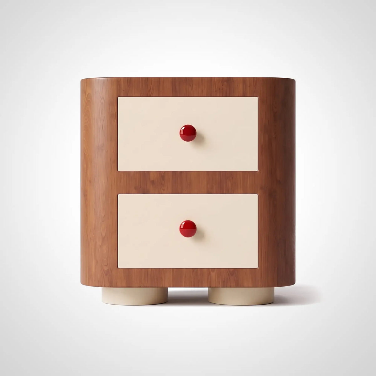 KKUSO WOODEN BEDSIDE TABLE - PINOC WARM OAK