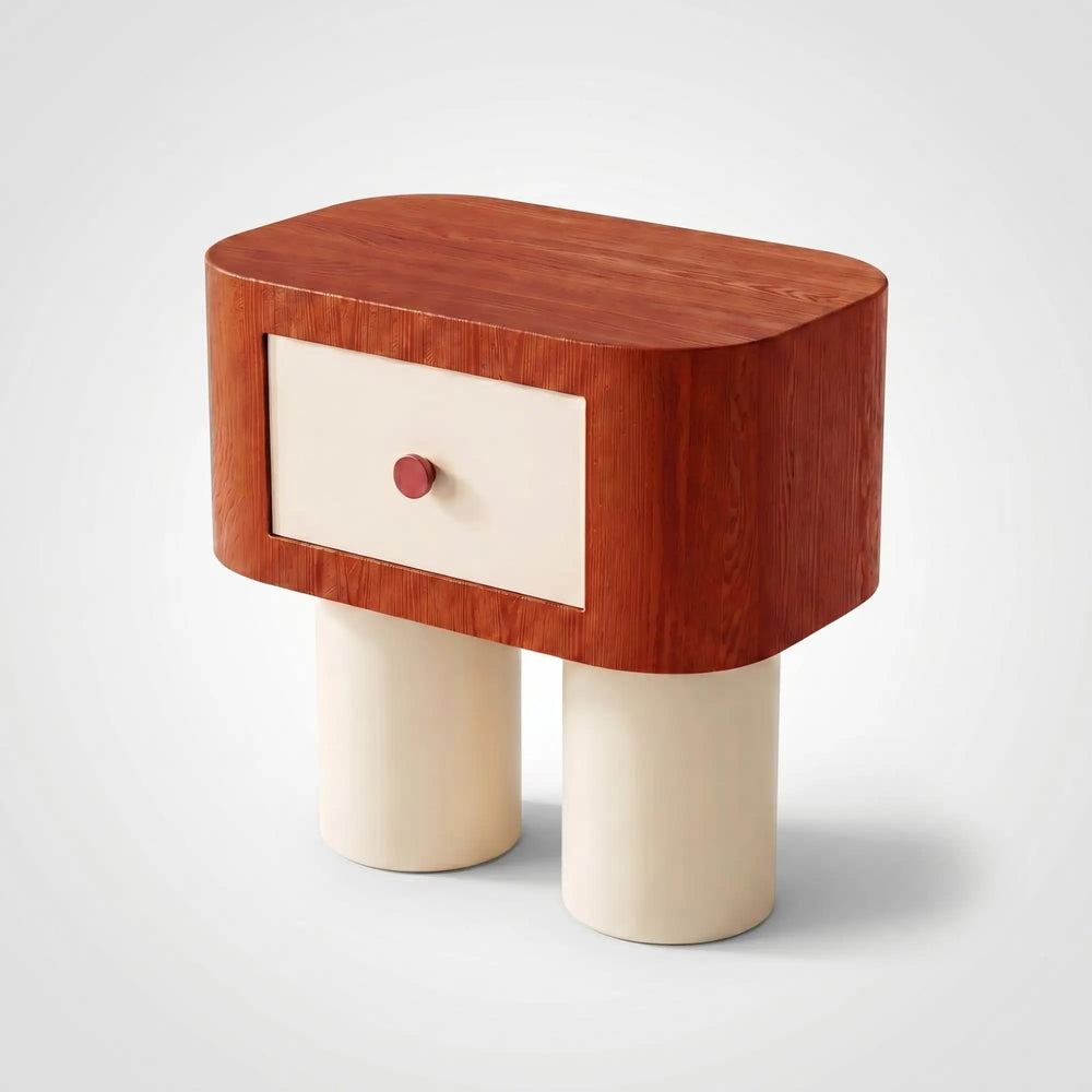 KKUSO WOODEN BEDSIDE TABLE - ROBO