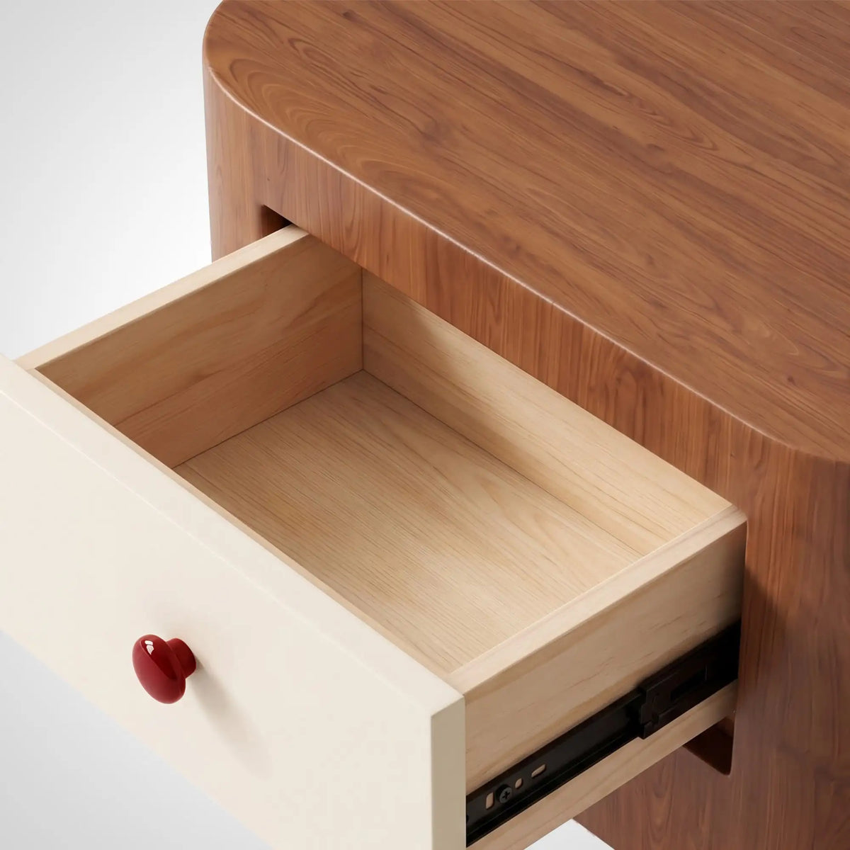 KKUSO WOODEN BEDSIDE TABLE - ROBO WARM OAK