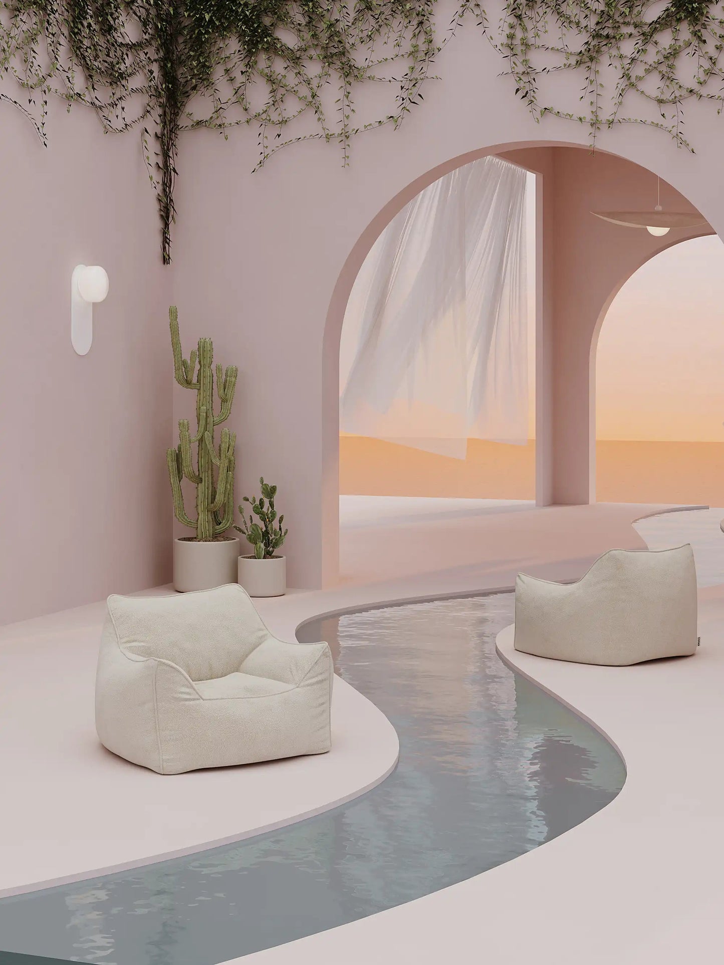 DODO LOUNGE CHAIR - TEDDY FLEECE KKUSO.HOME