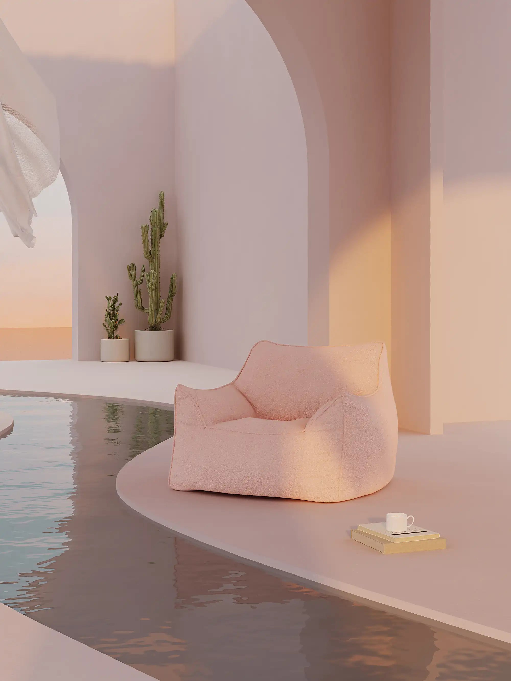 DODO LOUNGE CHAIR - TEDDY FLEECE KKUSO.HOME
