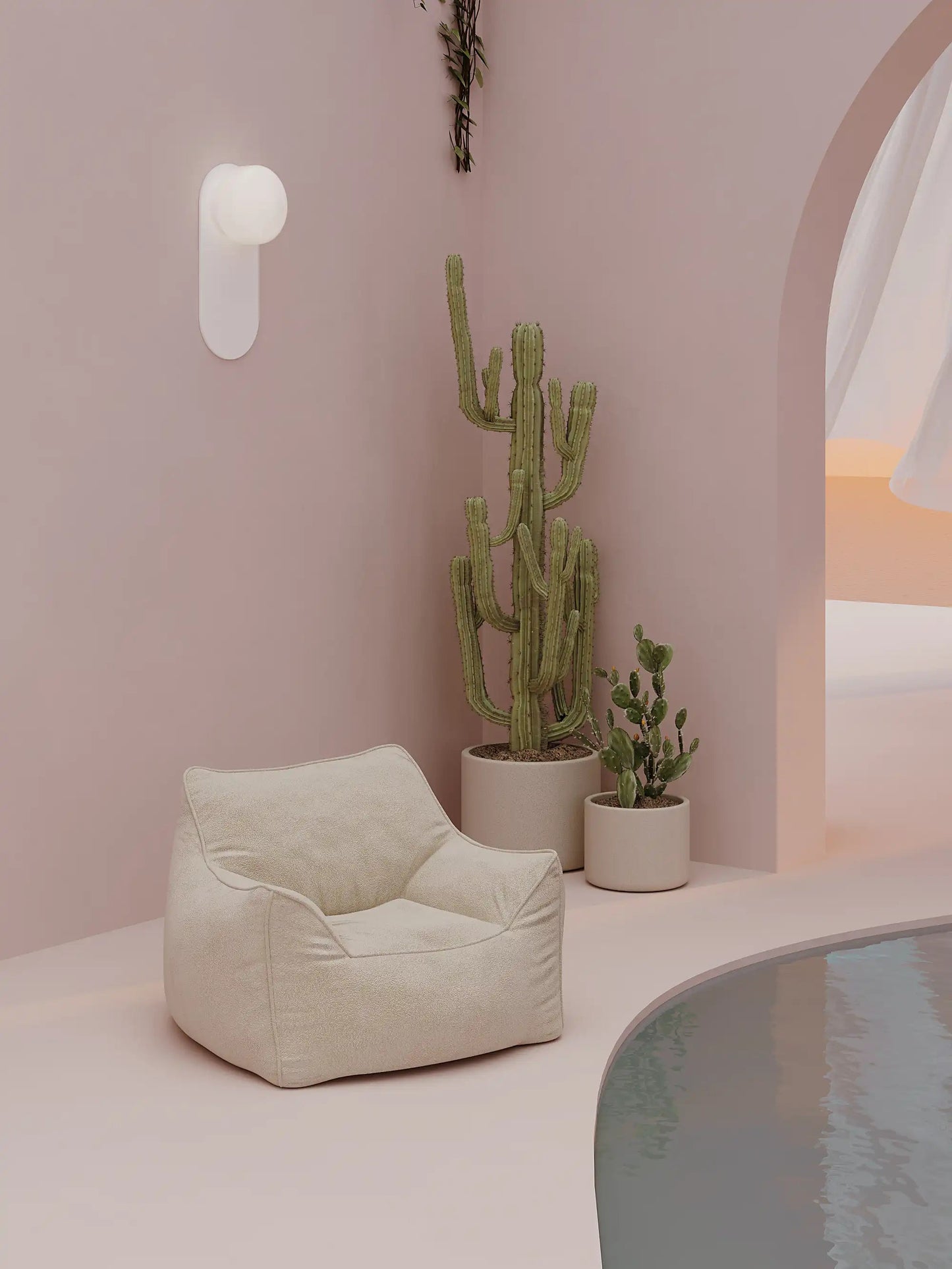 DODO LOUNGE CHAIR - TEDDY FLEECE KKUSO.HOME