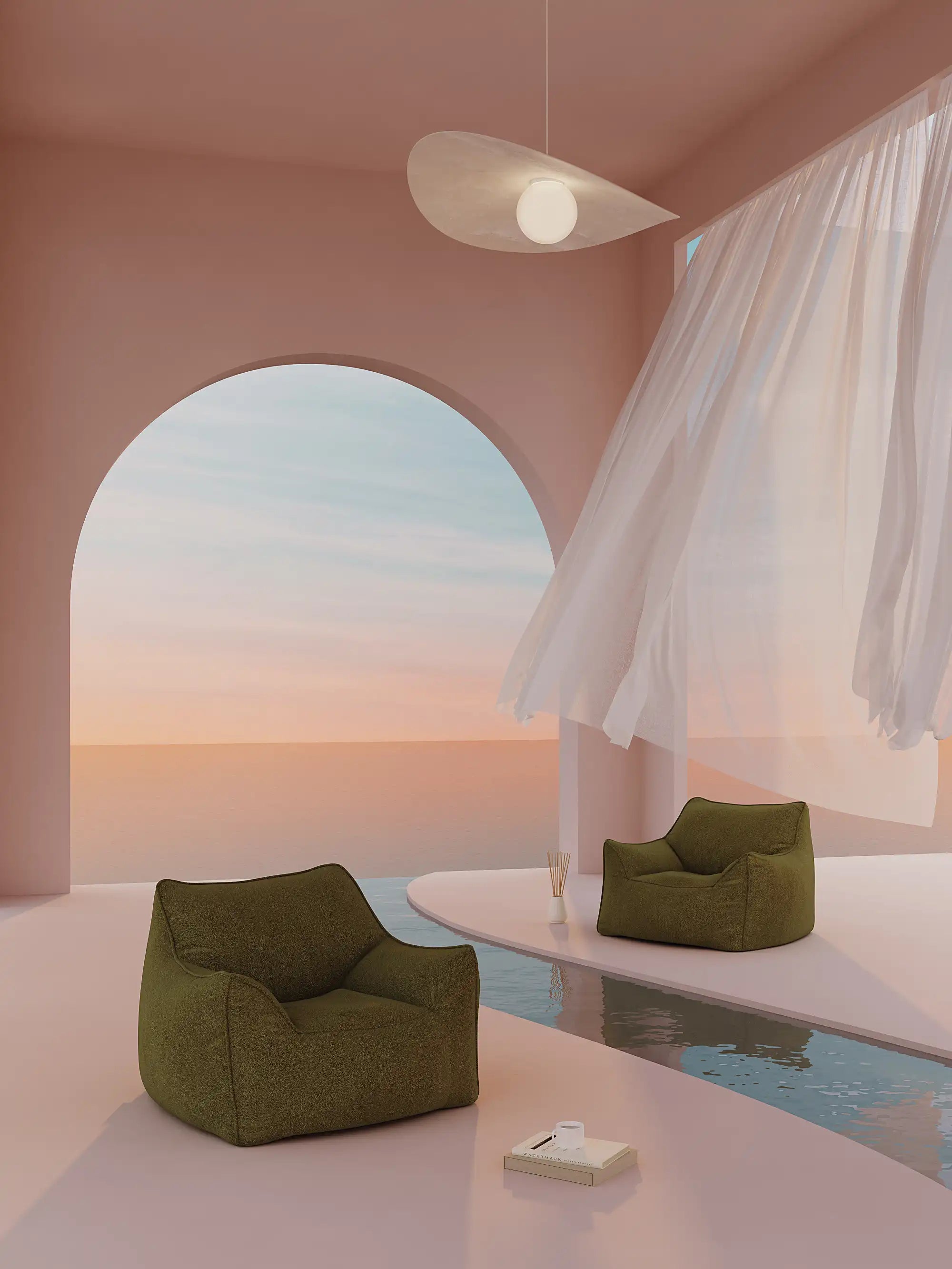 DODO LOUNGE CHAIR - TEDDY FLEECE KKUSO.HOME