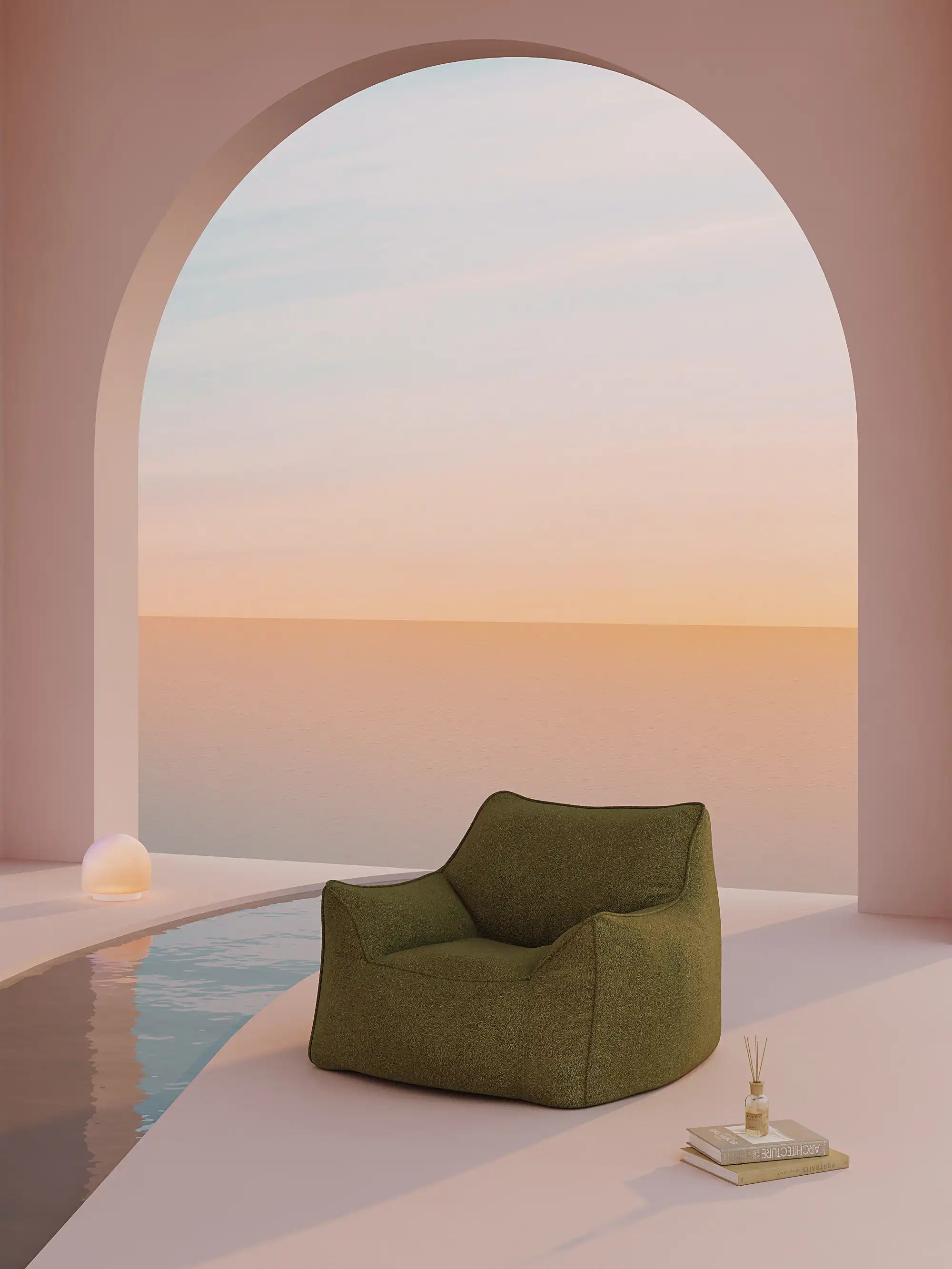 DODO LOUNGE CHAIR - TEDDY FLEECE KKUSO.HOME