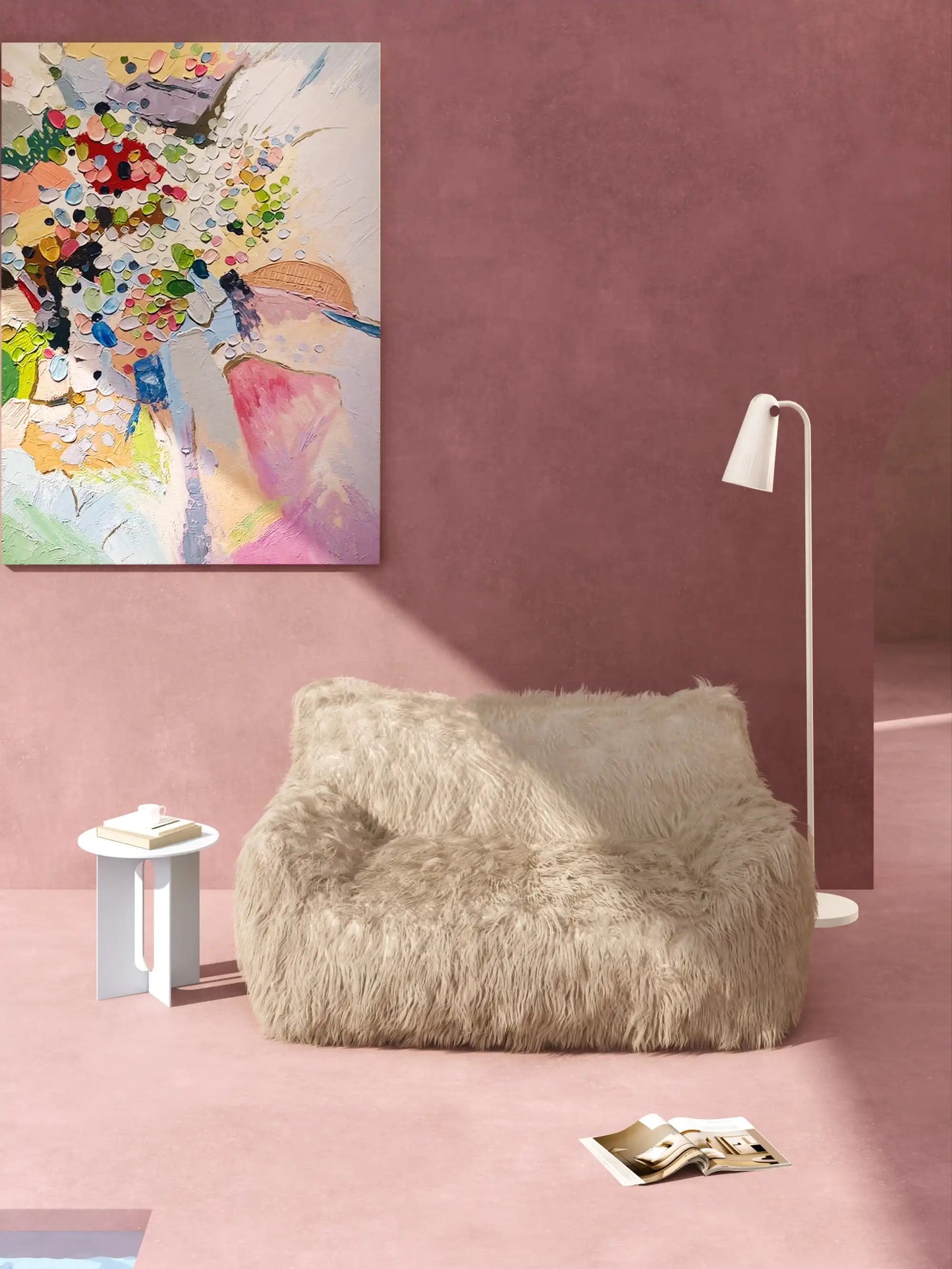 DODO TWO-SEATER LOUNGE - FAUX FUR KKUSO.HOME