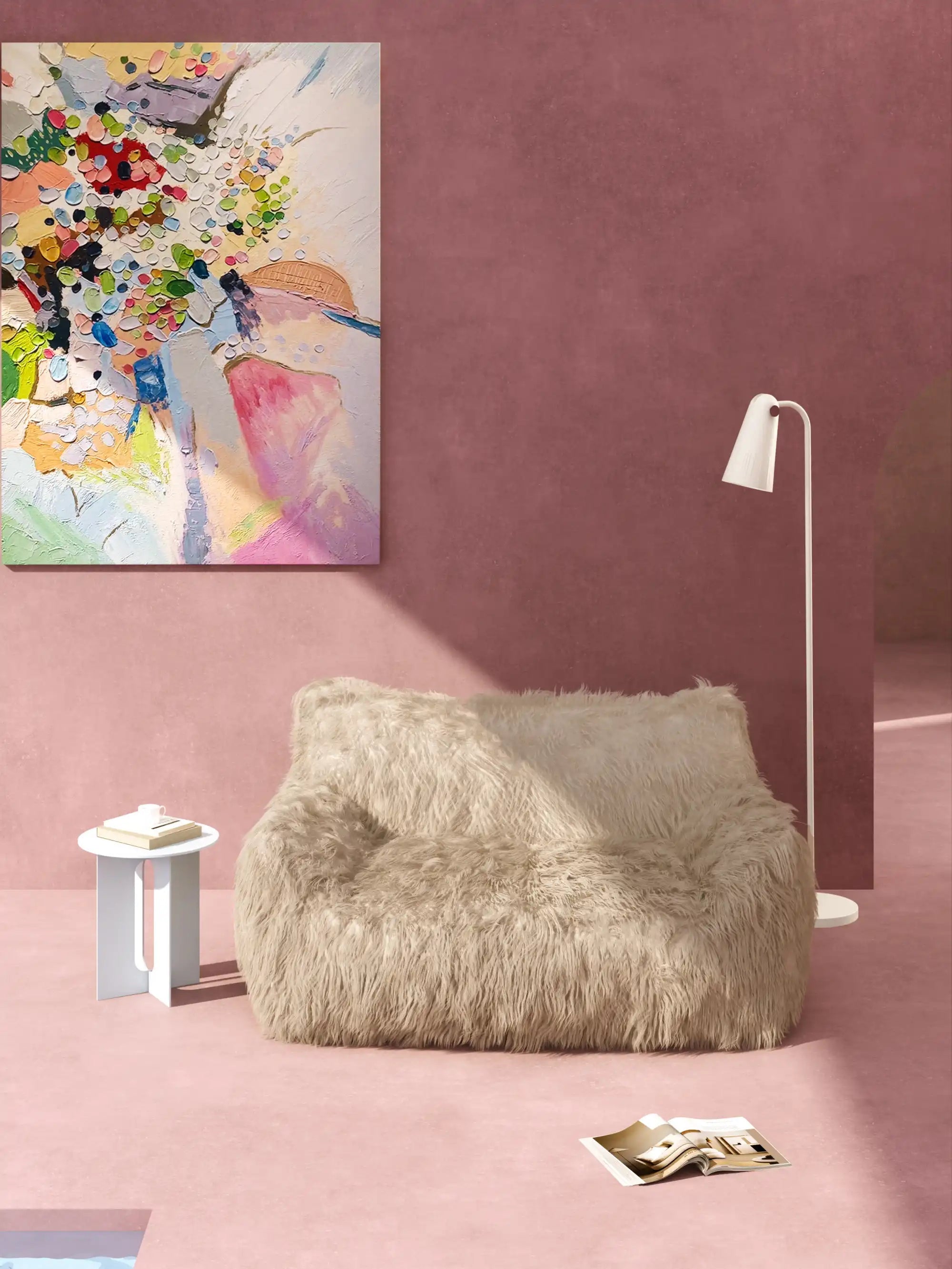 DODO TWO-SEATER LOUNGE - FAUX FUR KKUSO.HOME