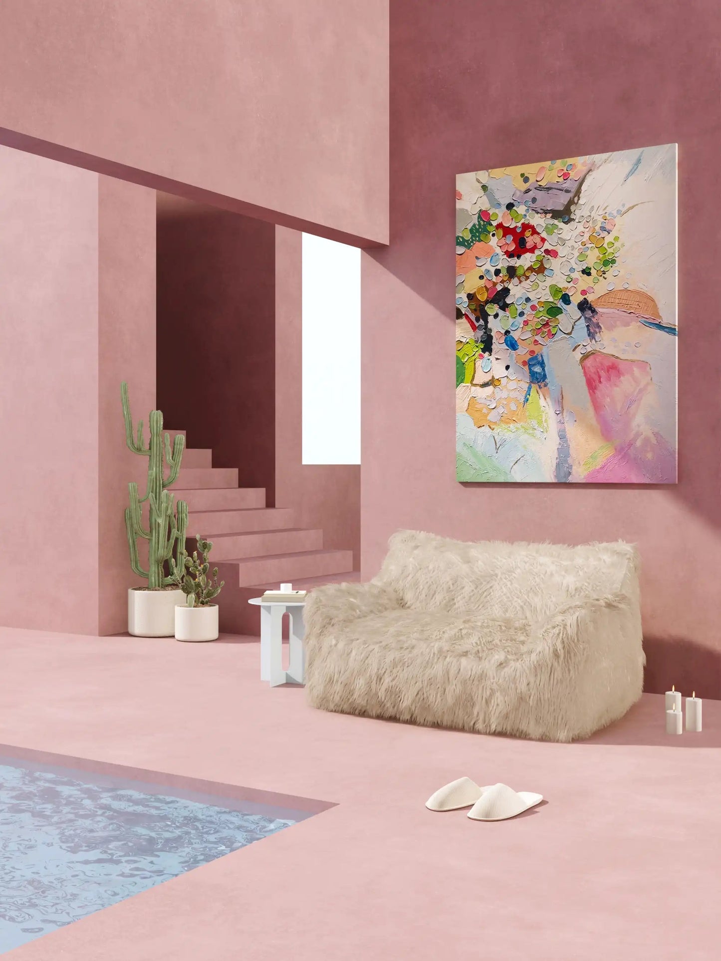 DODO TWO-SEATER LOUNGE - FAUX FUR KKUSO.HOME