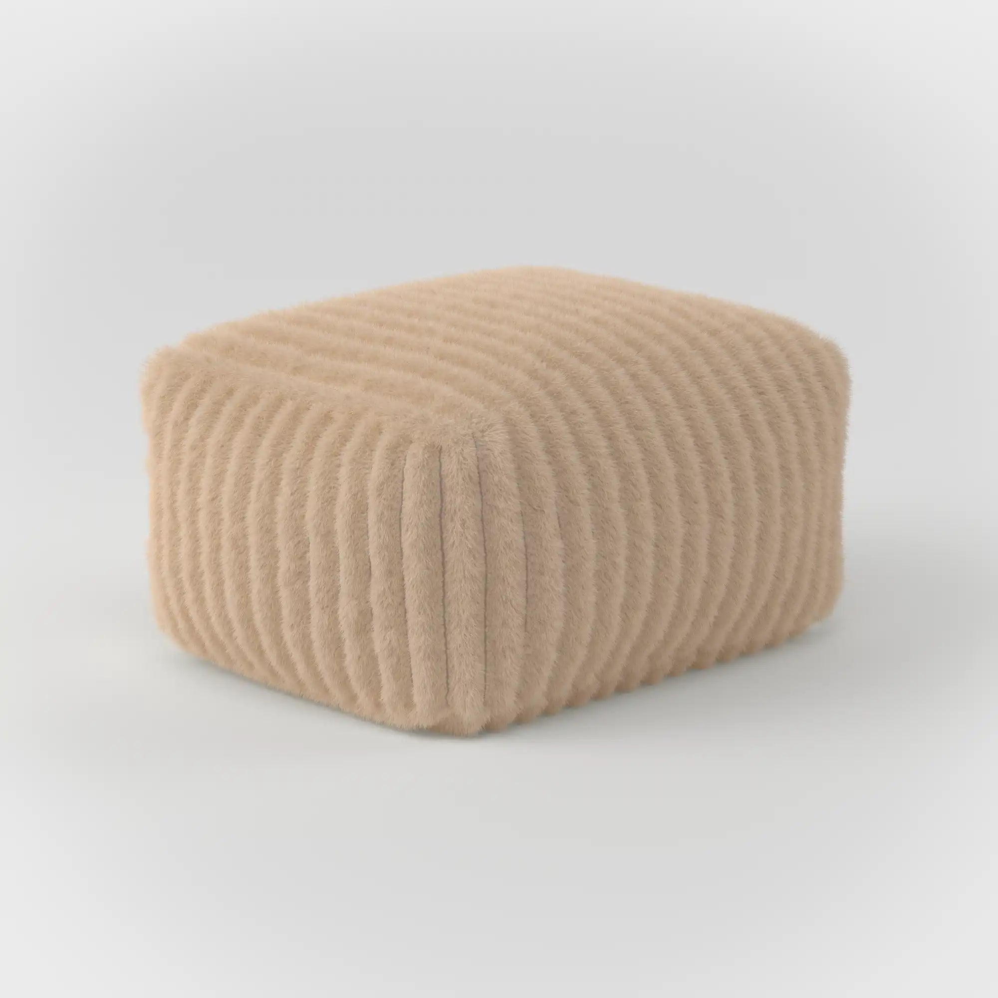 DODO LOUNGE SQUARE OTTOMAN-CHANNEL CORD KKUSO.HOME