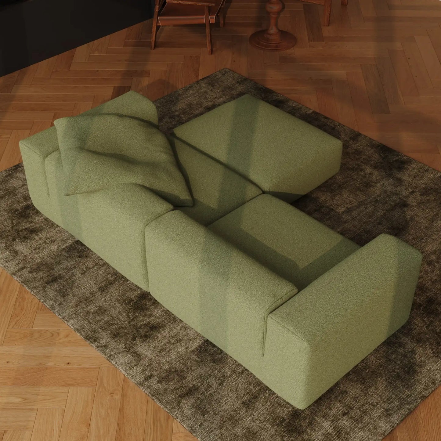 MOMO SET 2 - BOUCLE SOFT OLIVE