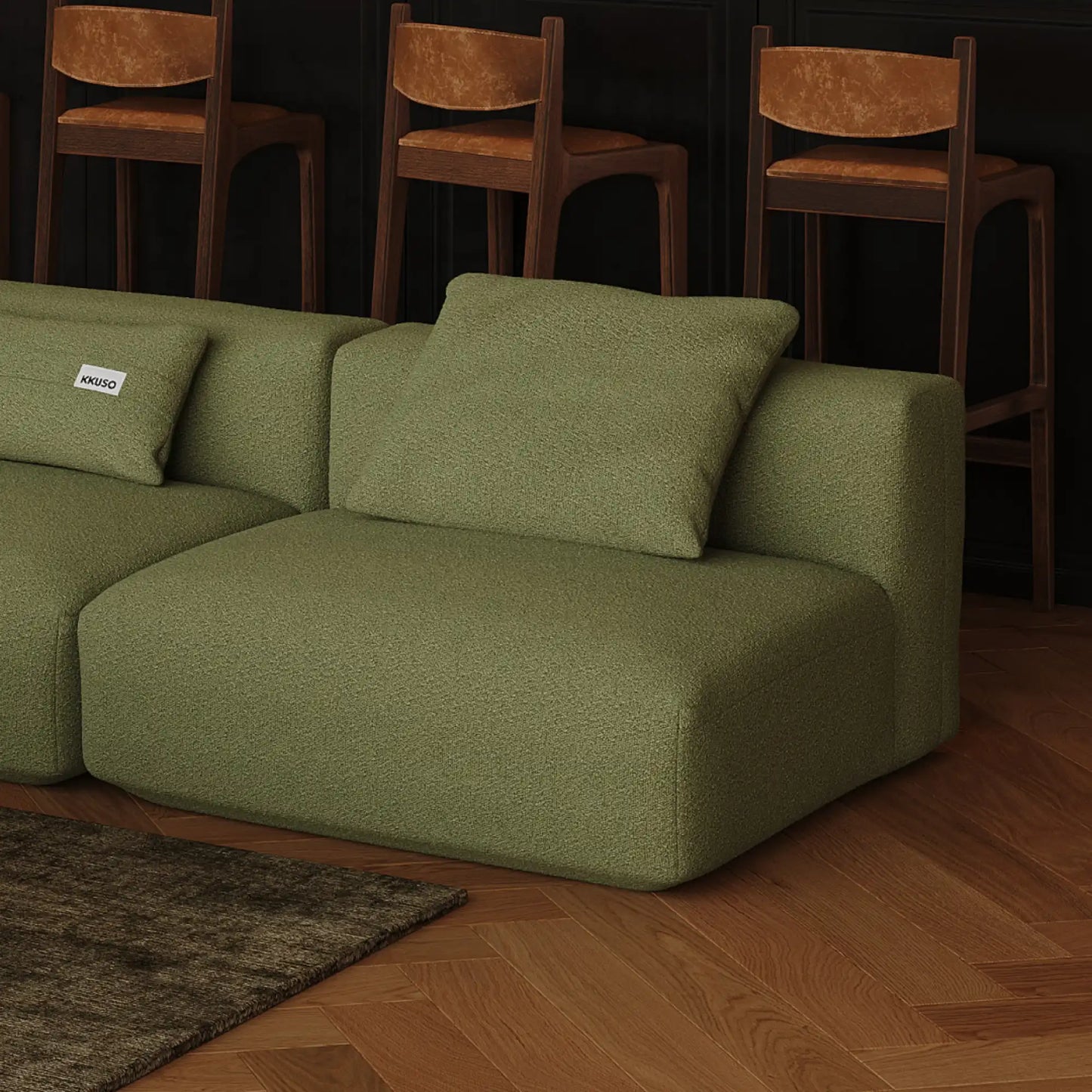 MOMO SET 3 - BOUCLE SOFT OLIVE