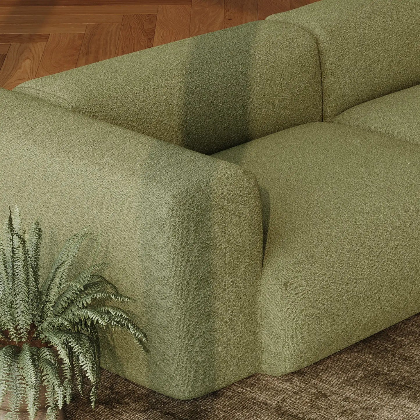 MOMO SET 5 - BOUCLE SOFT OLIVE