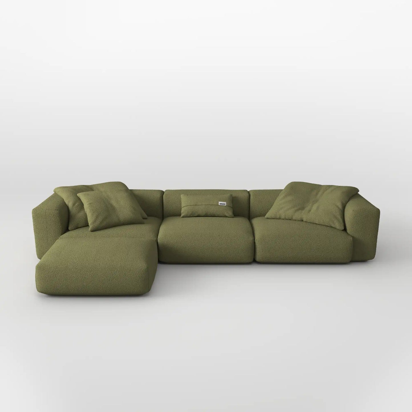 MOMO SET 6 - BOUCLE SOFT OLIVE