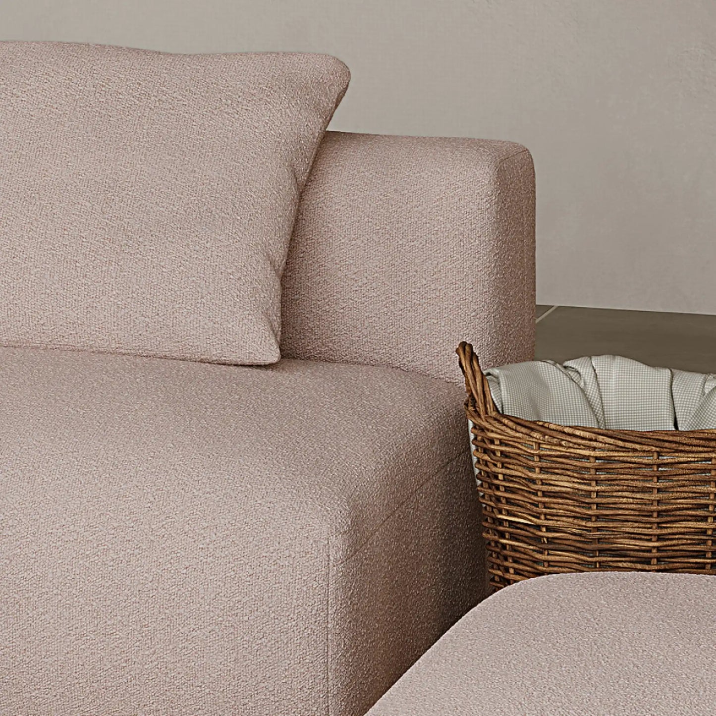 MOMO SET 3 - BOUCLE PEACH PINK