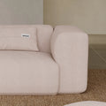 MOMO CORNER LEFT - BOUCLE PEACH PINK
