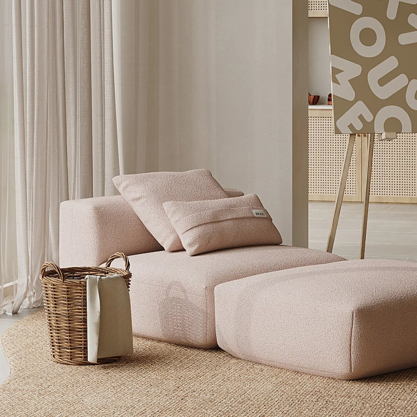 MOMO SET 7 - BOUCLE PEACH PINK