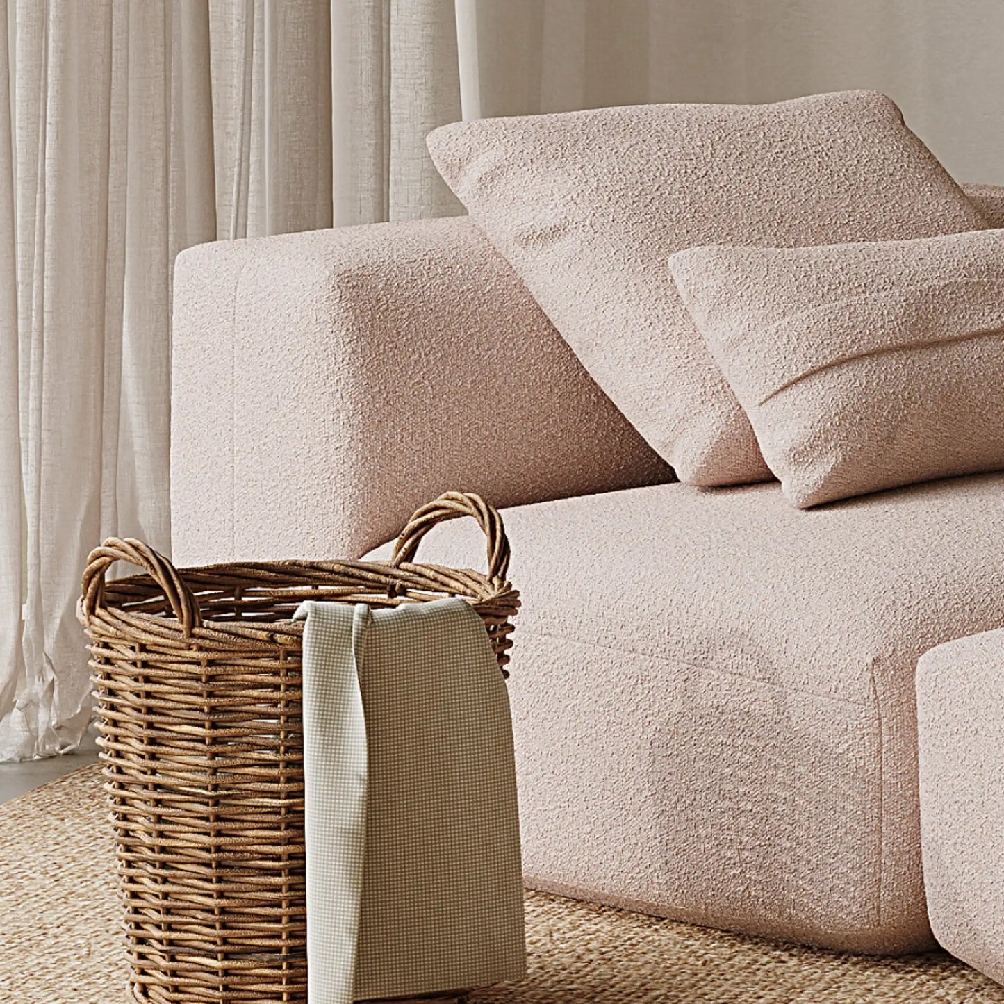 MOMO SET 7 - BOUCLE PEACH PINK