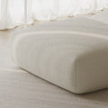 MOMO OTTOMAN - BOUCLE SNOW WHITE