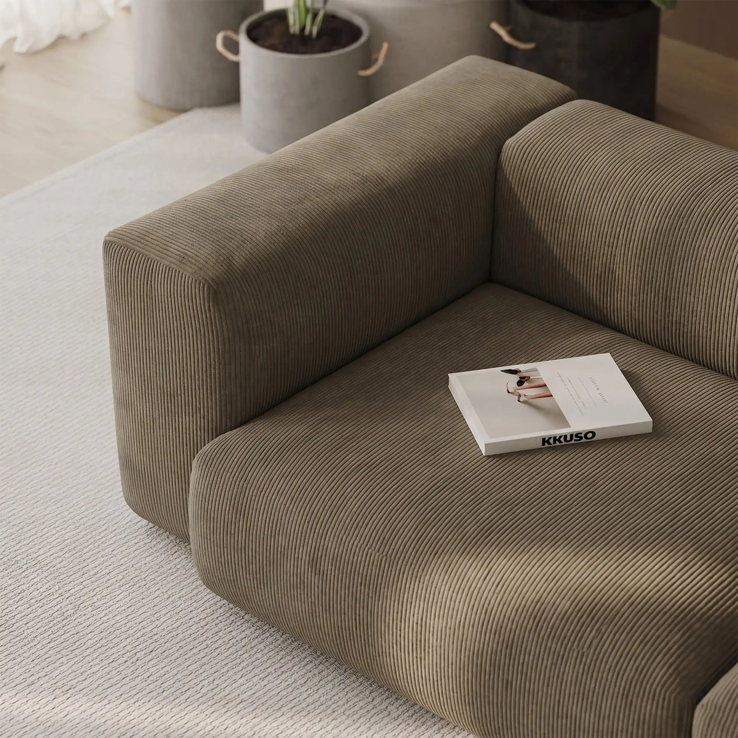 MOMO SET 4 - CORDUROY STONE TAUPE