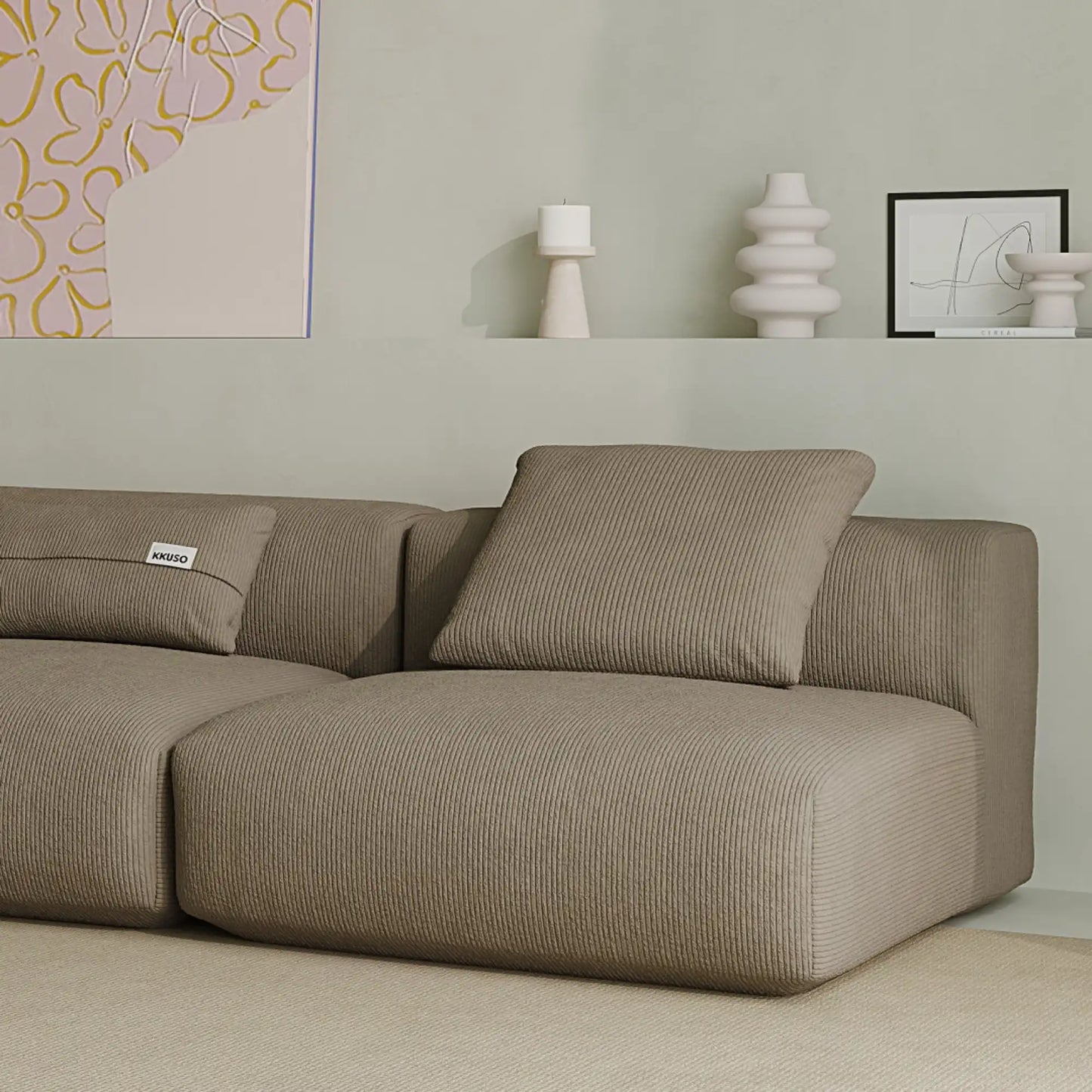 MOMO SET 3 - CORDUROY STONE TAUPE