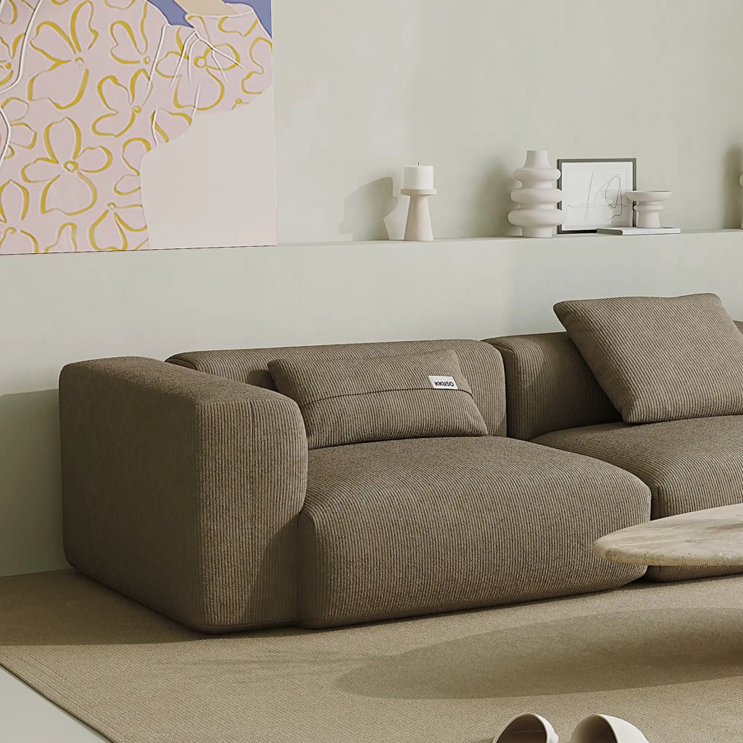 MOMO SET 4 - CORDUROY STONE TAUPE