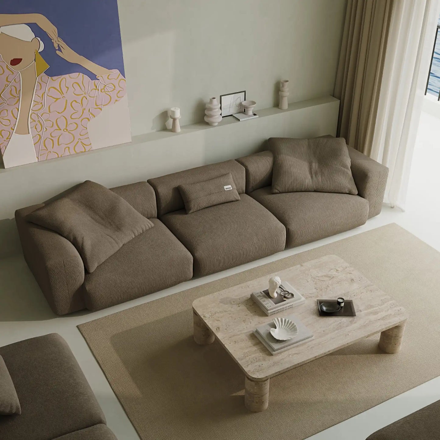 MOMO SET 5 - CORDUROY STONE TAUPE