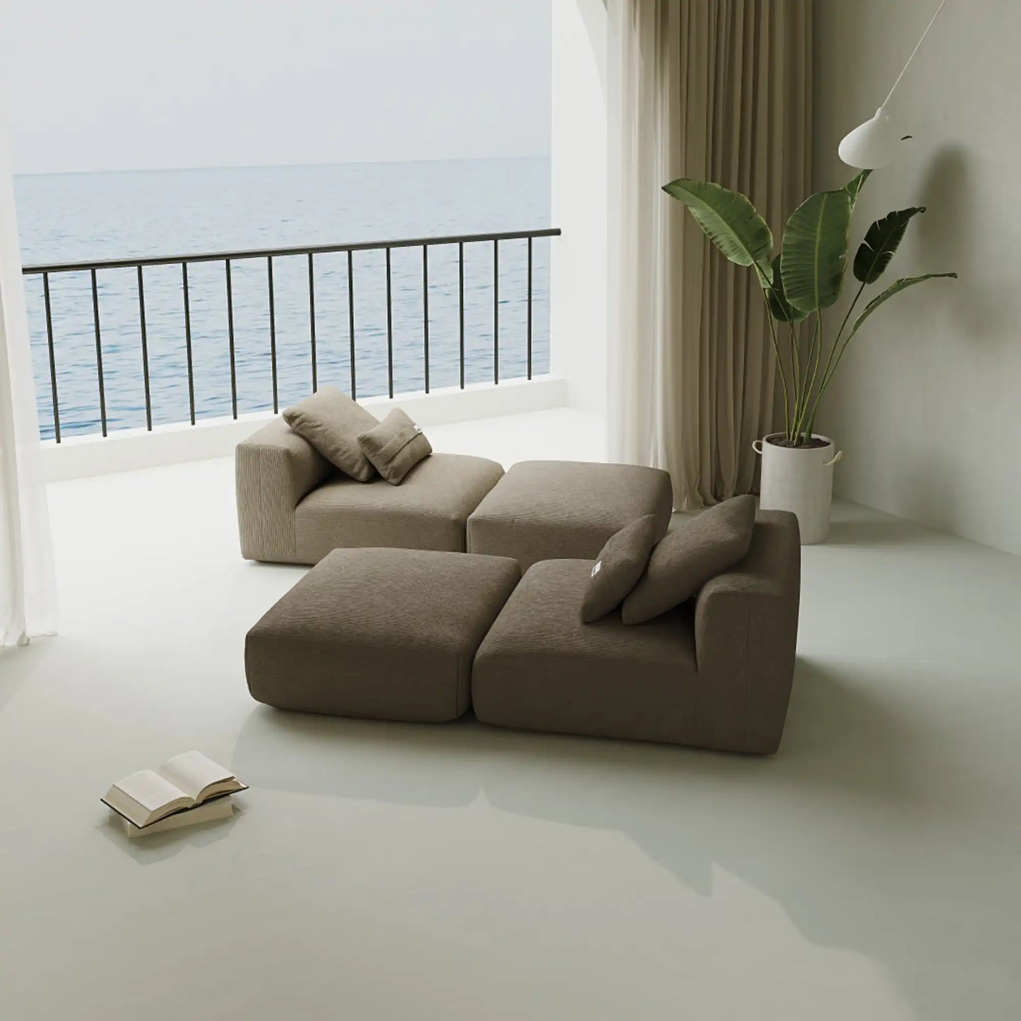 MOMO SET 7 - CORDUROY STONE TAUPE