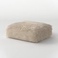 MOMO OTTOMAN - FAUX FUR CAFE CREME
