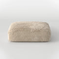 MOMO OTTOMAN - FAUX FUR CAFE CREME