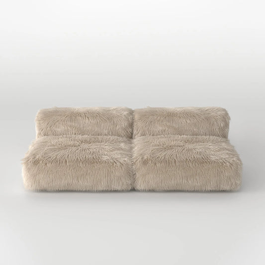 MOMO SET 3 - FAUX FUR CAFE CREME