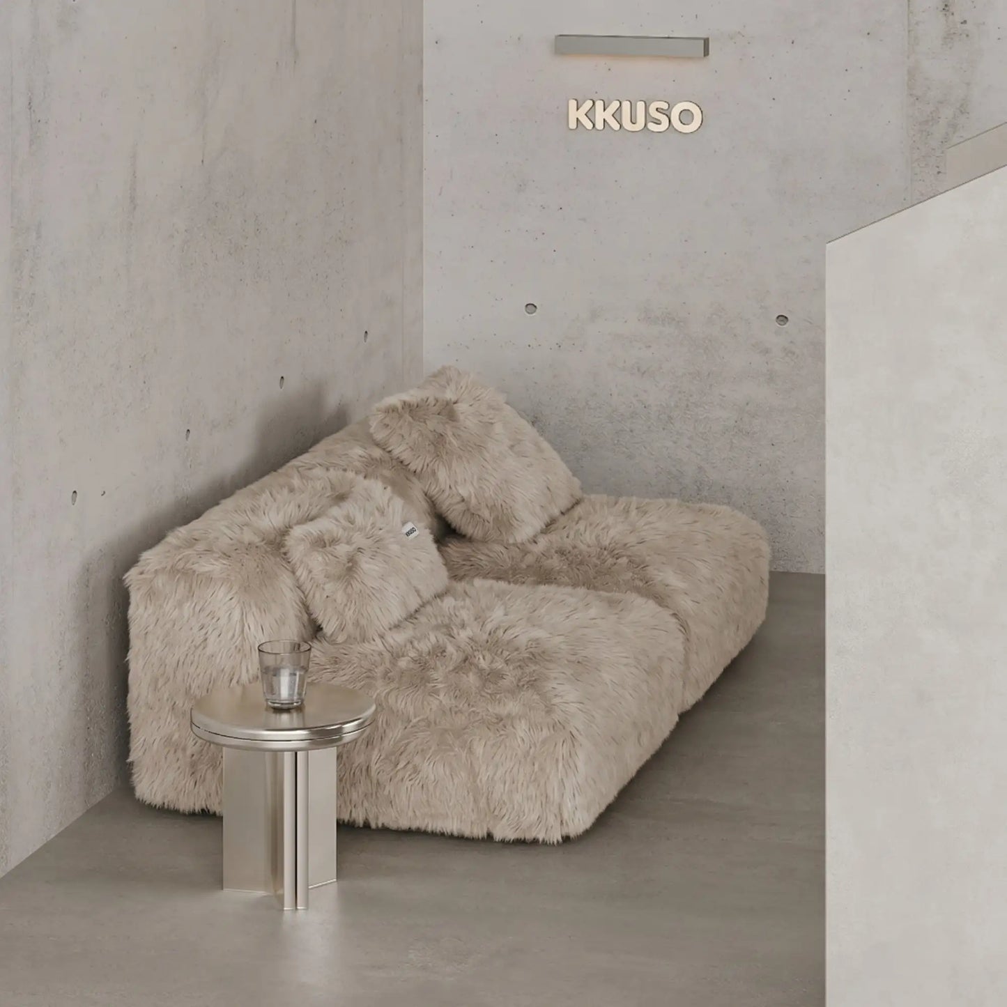 MOMO SET 3 - FAUX FUR CAFE CREME