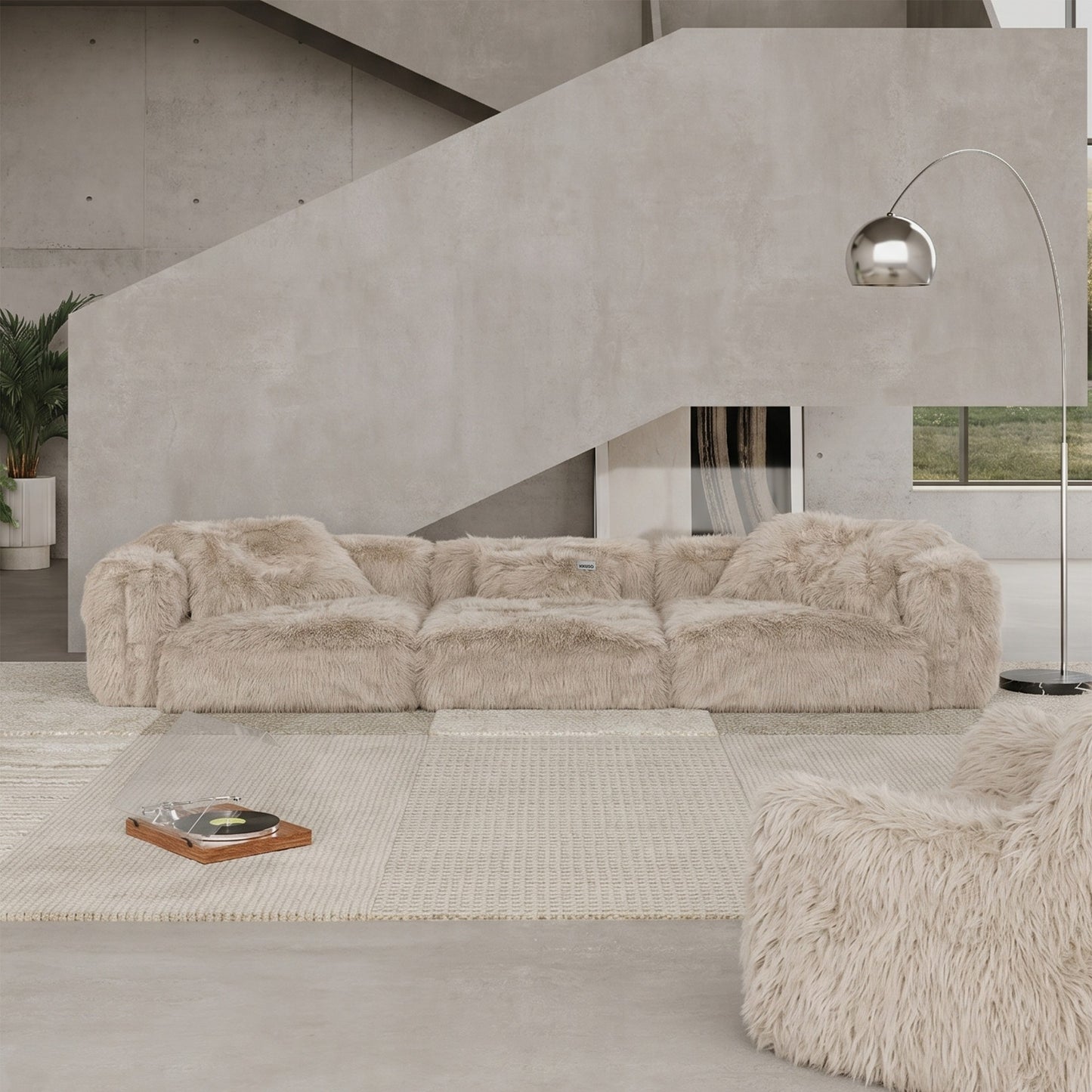 MOMO SET 5 - FAUX FUR CAFE CREME