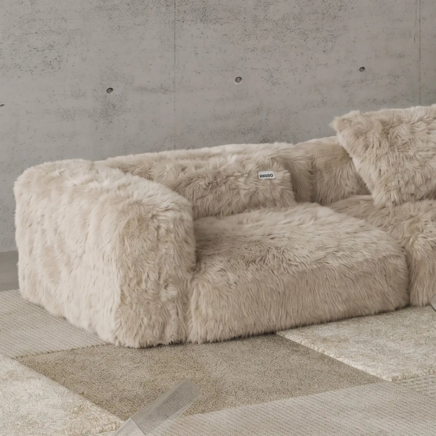 MOMO SET 2 - FAUX FUR CAFE CREME
