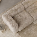 MOMO CORNER RIGHT - FAUX FUR CAFE CREME
