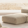 MOMO OTTOMAN - SOFT FUR WARM OAT