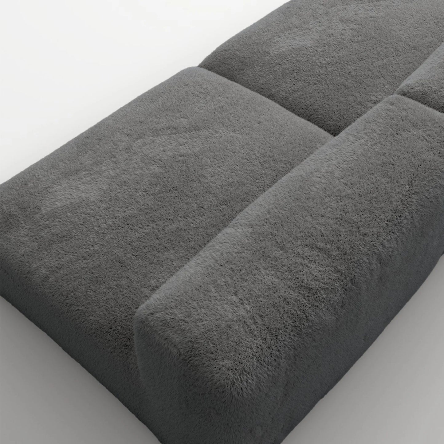 MOMO SET 6 - SOFT FUR STONE GREY