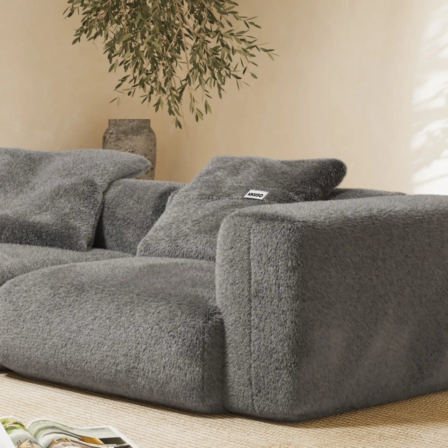 MOMO SET 1 - SOFT FUR STONE GREY