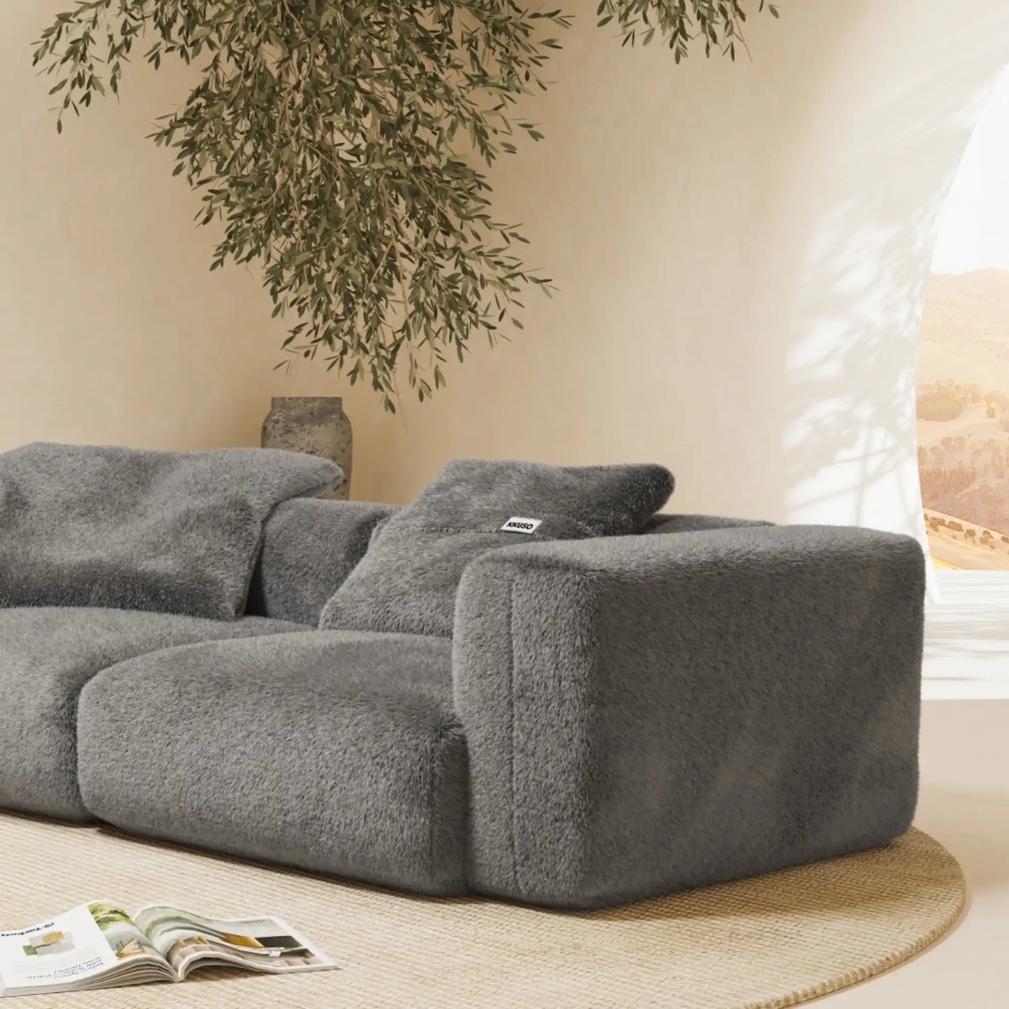 MOMO SET 1 - SOFT FUR STONE GREY