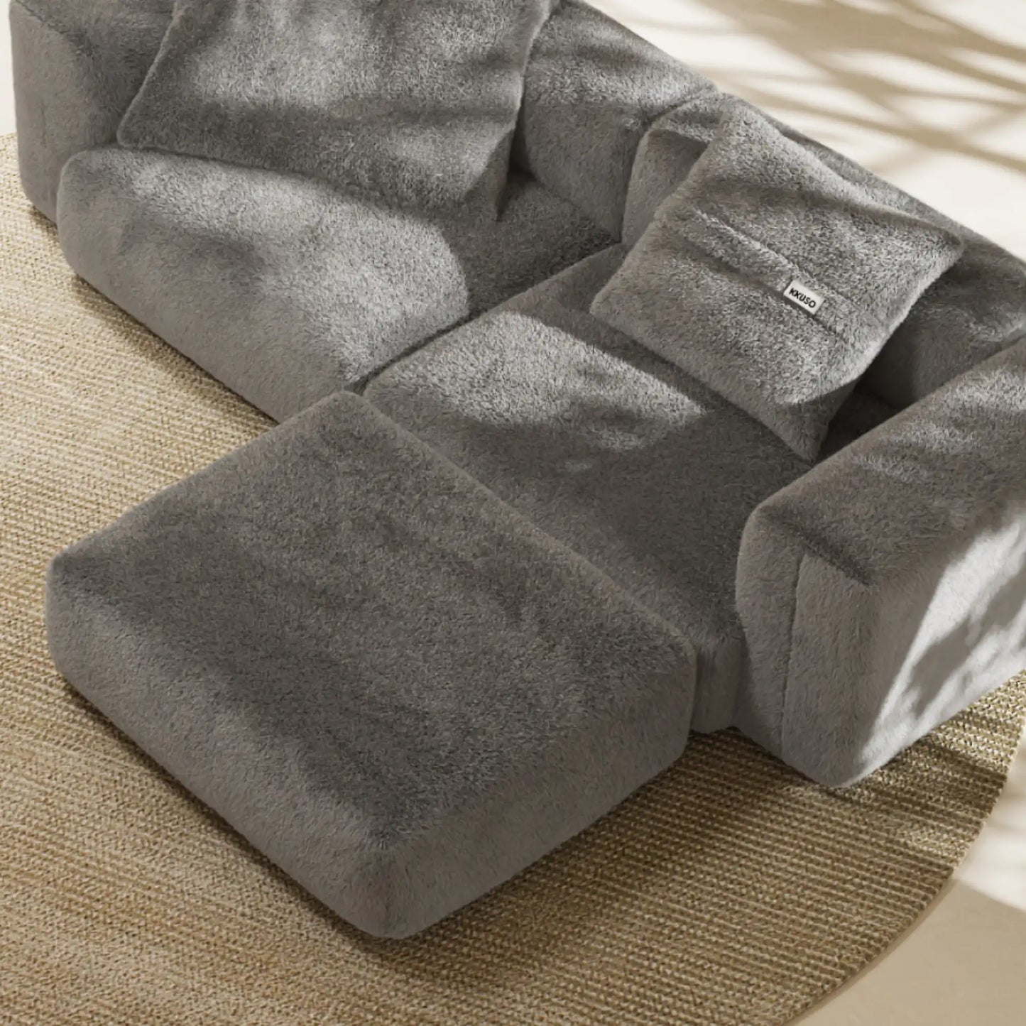 MOMO SET 2 - SOFT FUR STONE GREY