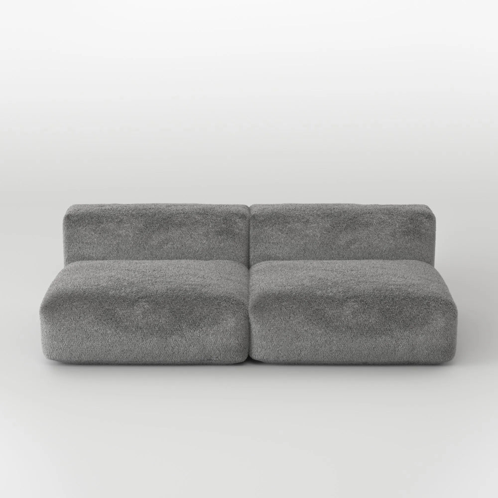 MOMO SET 3 - SOFT FUR STONE GREY