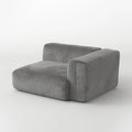 MOMO CORNER LEFT - SOFT FUR STONE GREY COVER
