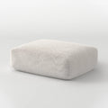 MOMO OTTOMAN - SOFT FUR IVORY CLOUD