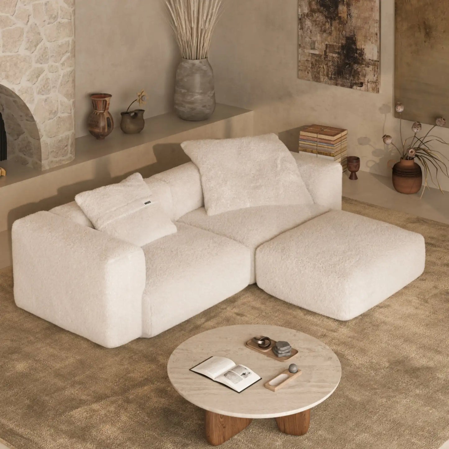 MOMO SET 2 - SOFT FUR IVORY CLOUD