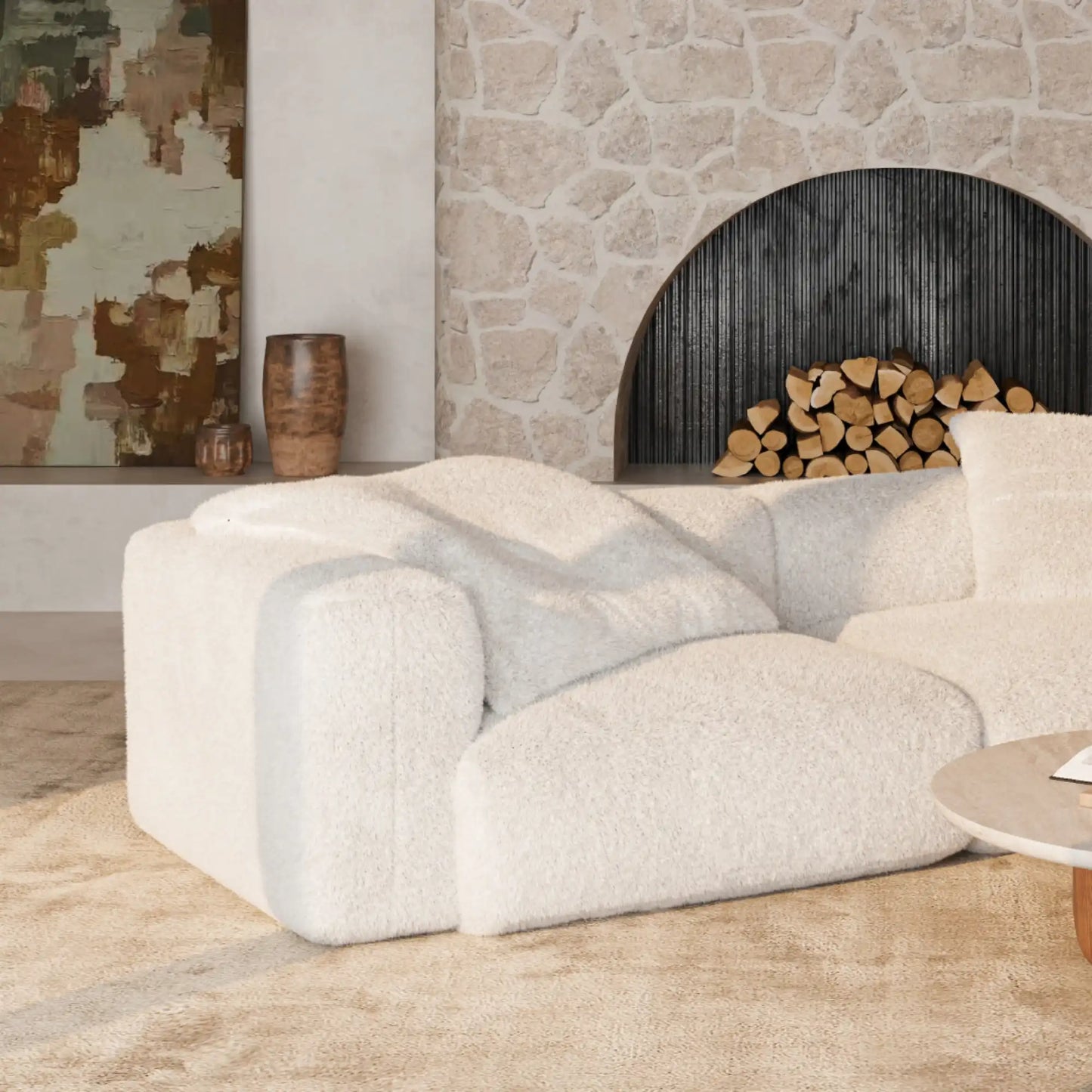 MOMO SET 2 - SOFT FUR IVORY CLOUD