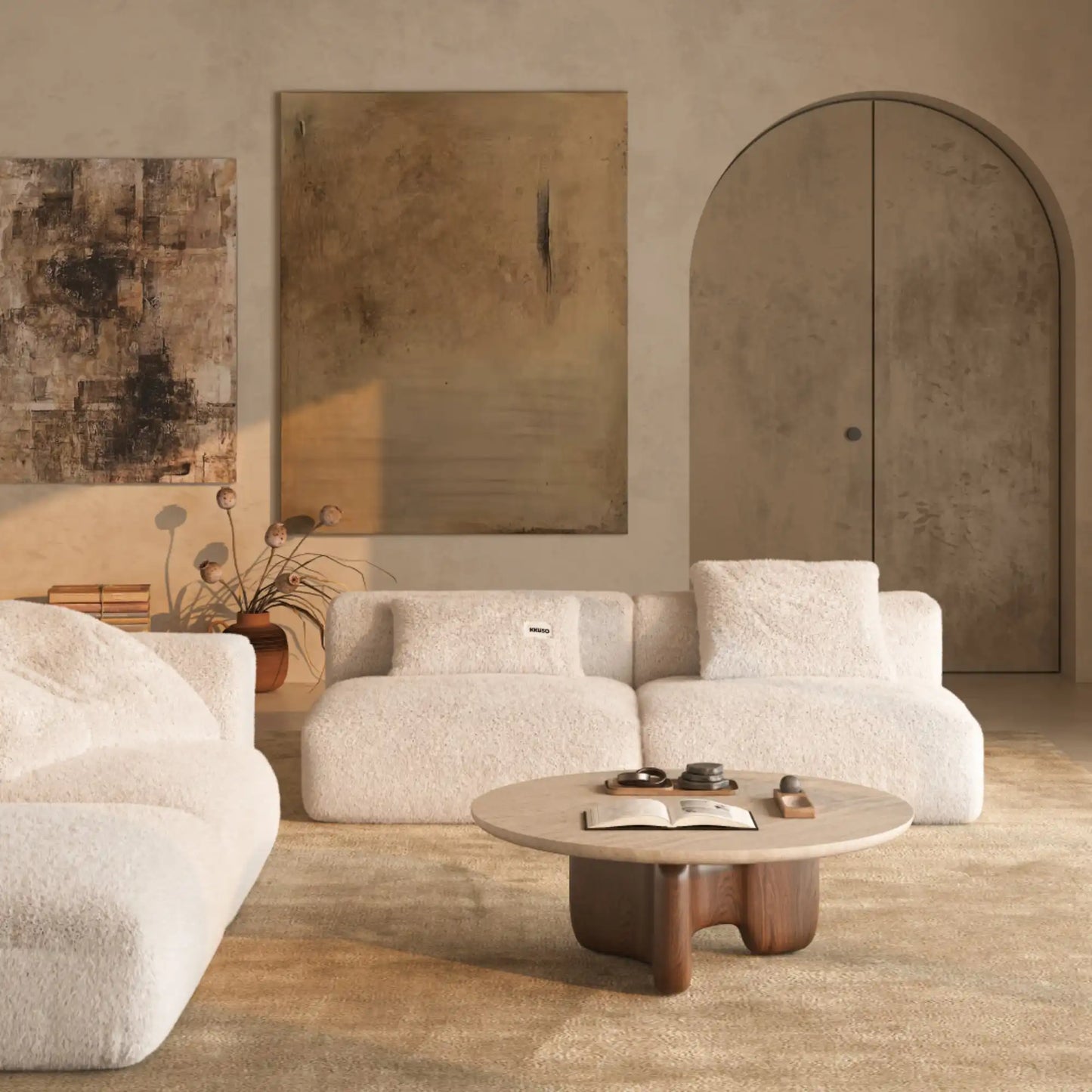 MOMO SET 3 - SOFT FUR IVORY CLOUD