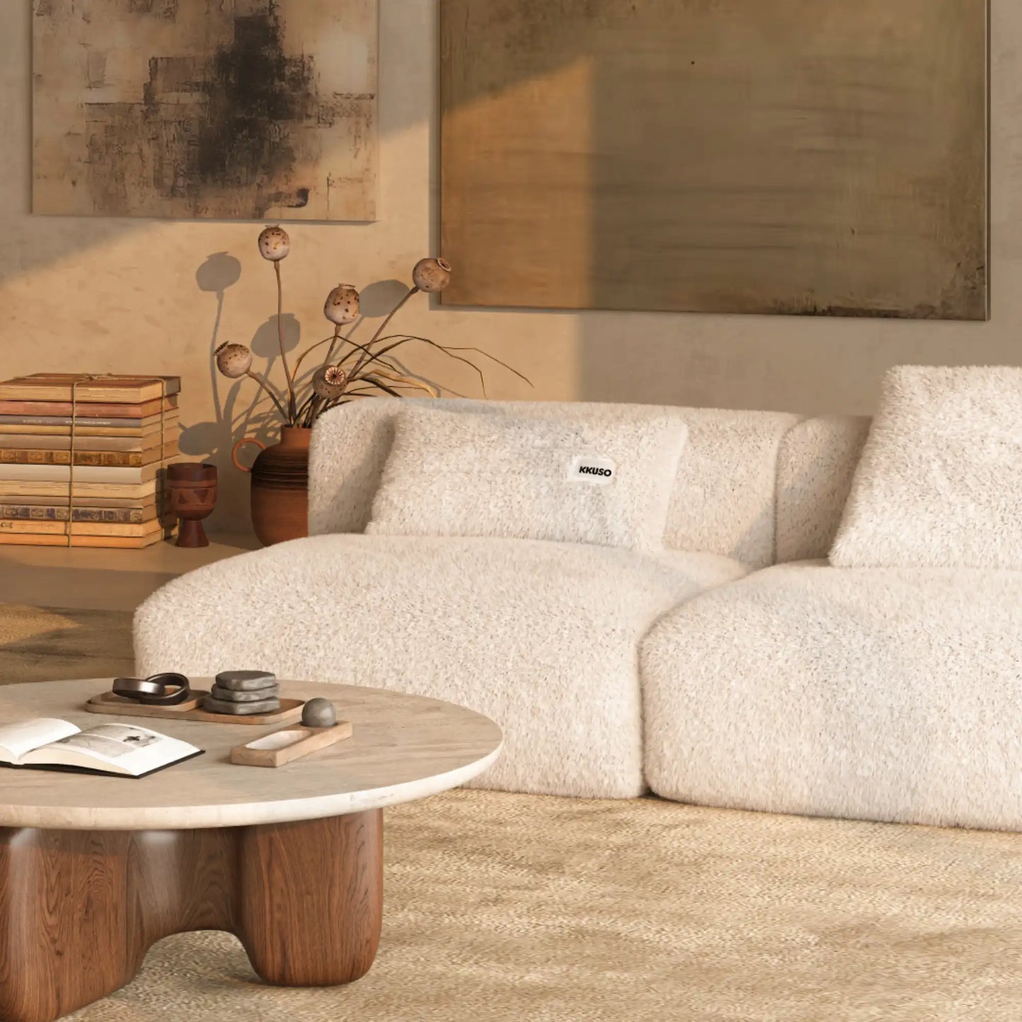 MOMO SET 3 - SOFT FUR IVORY CLOUD