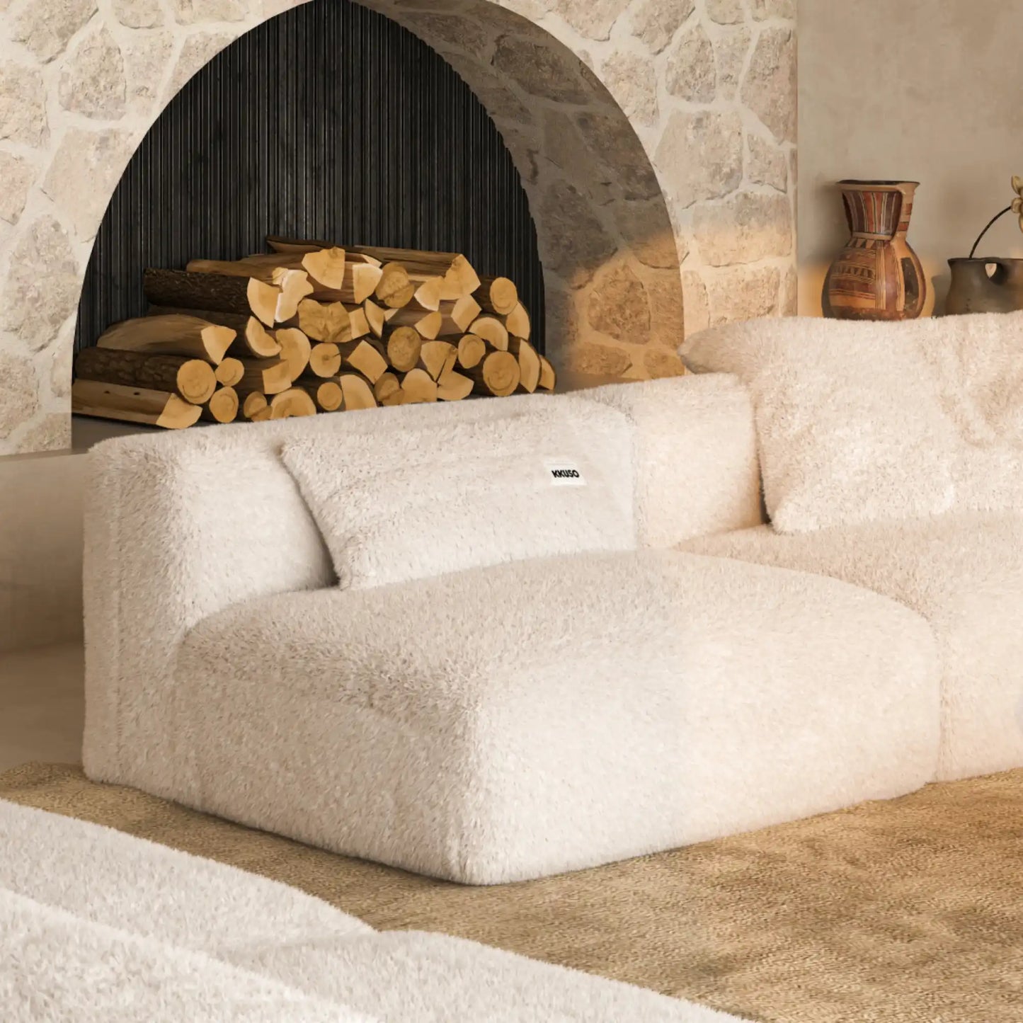 MOMO SET 3 - SOFT FUR IVORY CLOUD