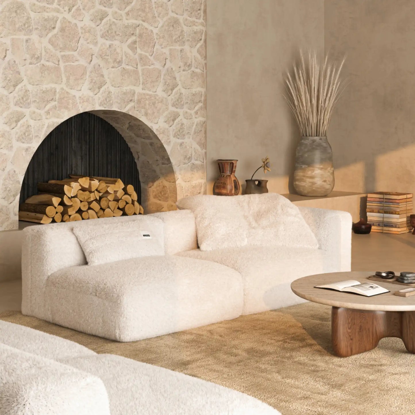 MOMO SET 3 - SOFT FUR IVORY CLOUD