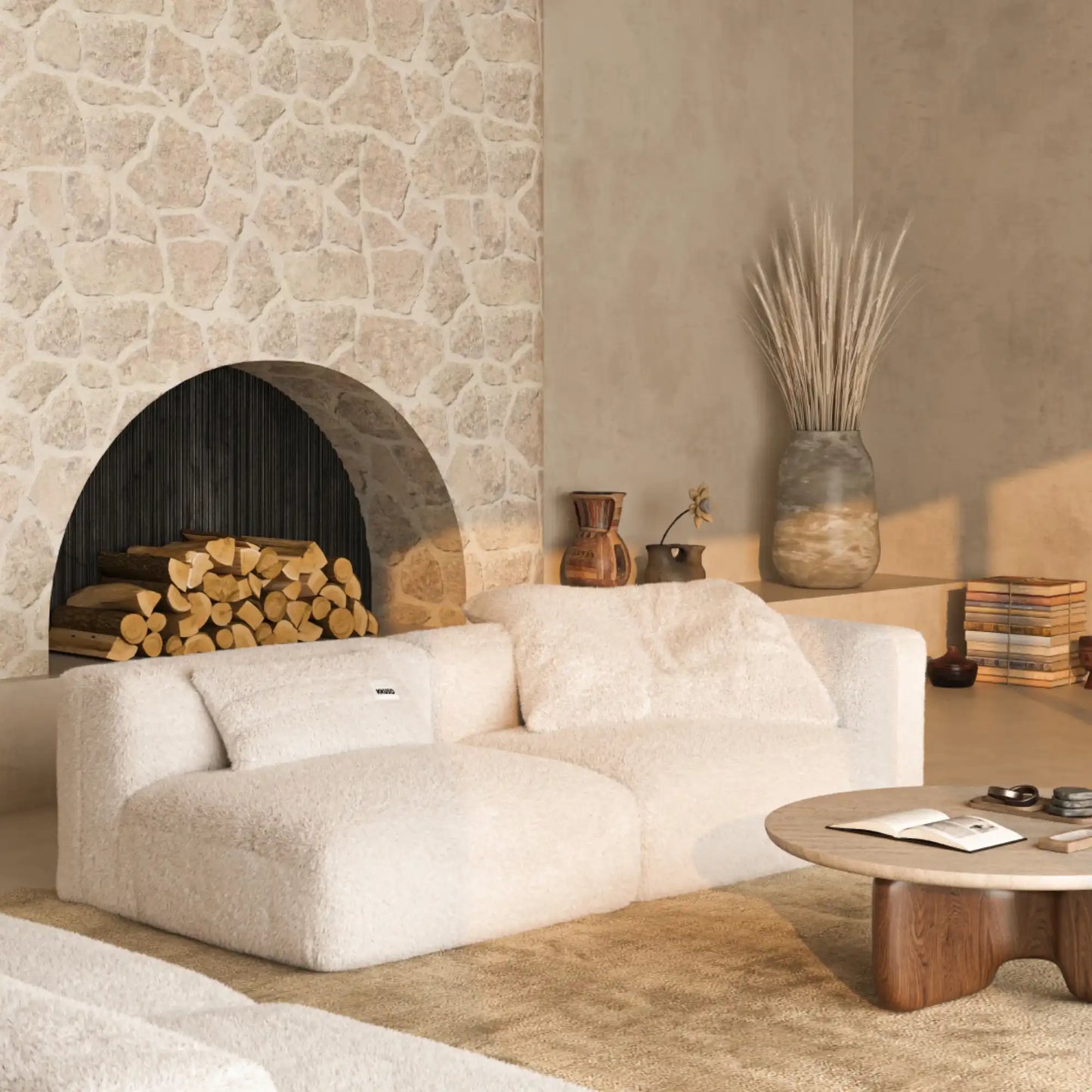 MOMO SET 4 - SOFT FUR IVORY CLOUD