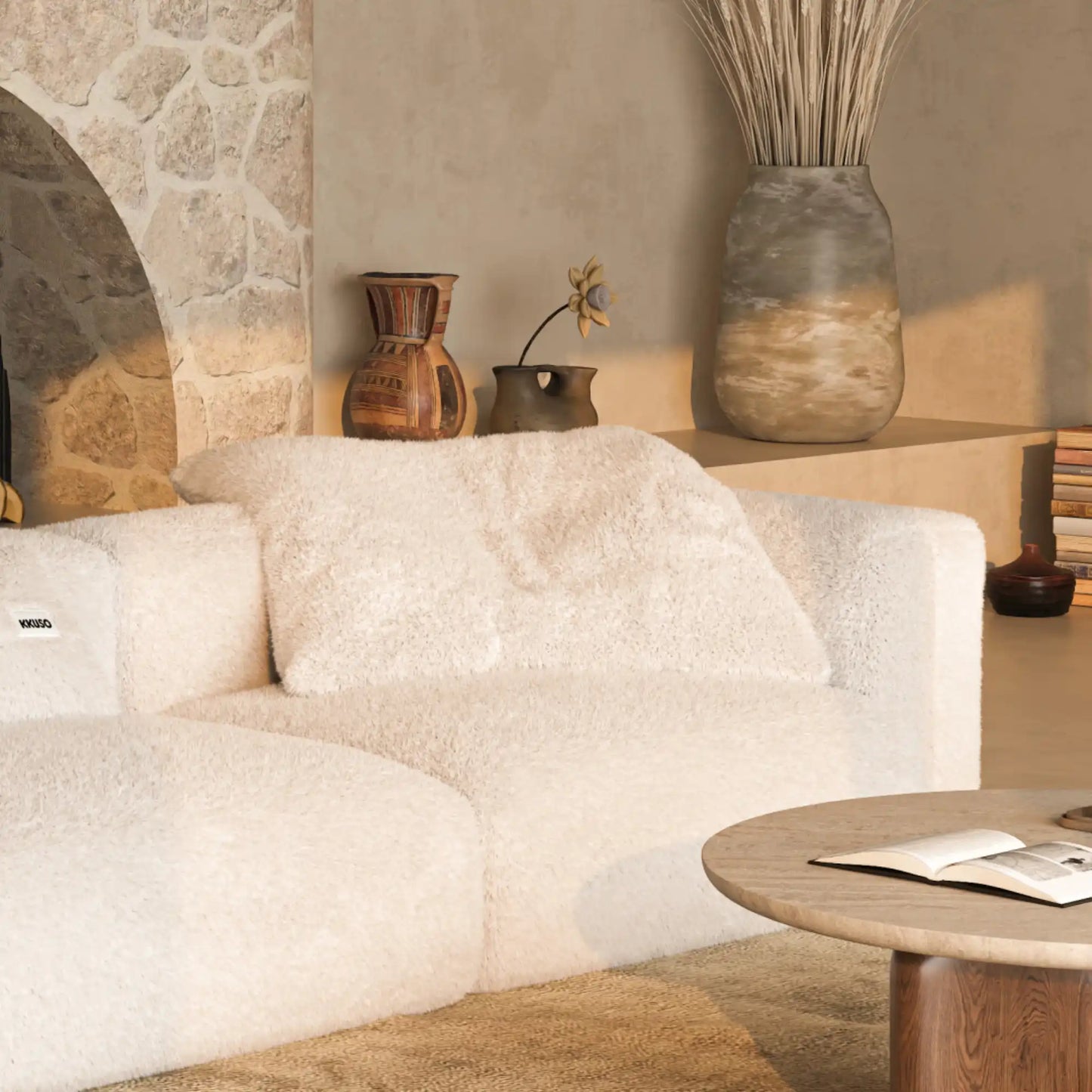 MOMO SET 4 - SOFT FUR IVORY CLOUD